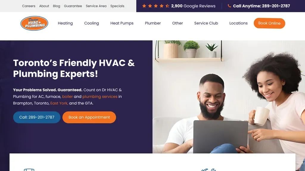 Dr HVAC & Plumbing sitio web
