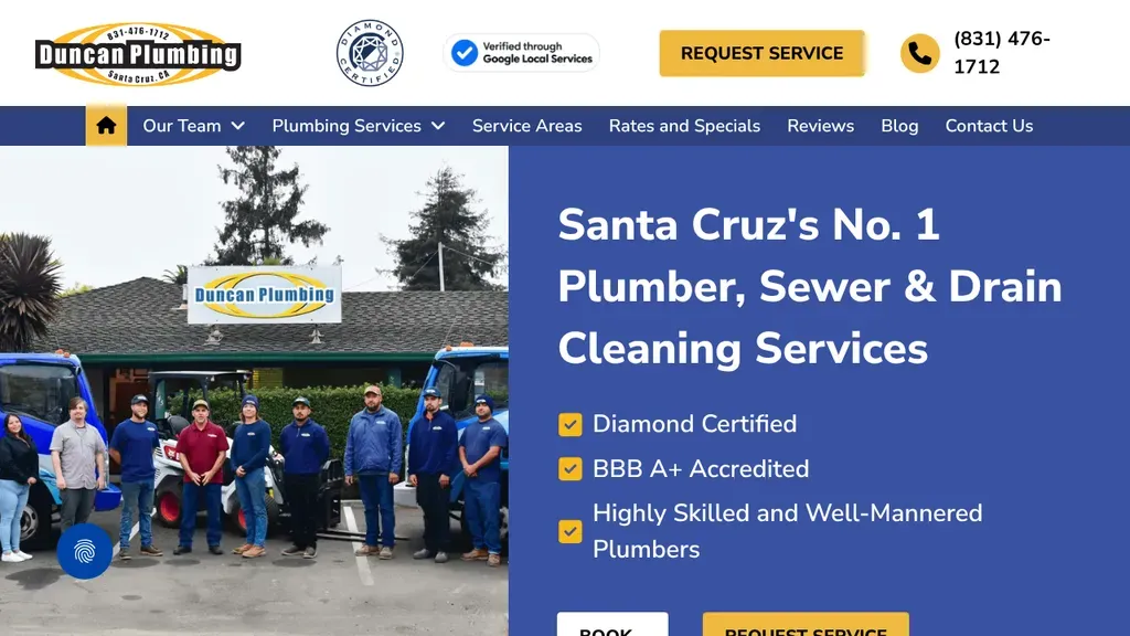Duncan Plumbing sitio web