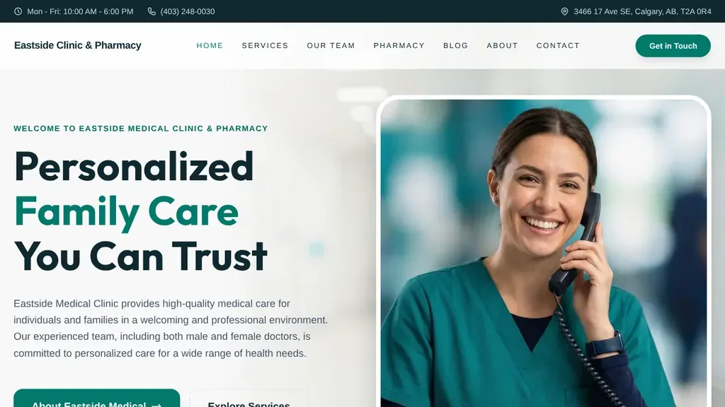 Eastside Medical Clinic & Pharmacy sitio web