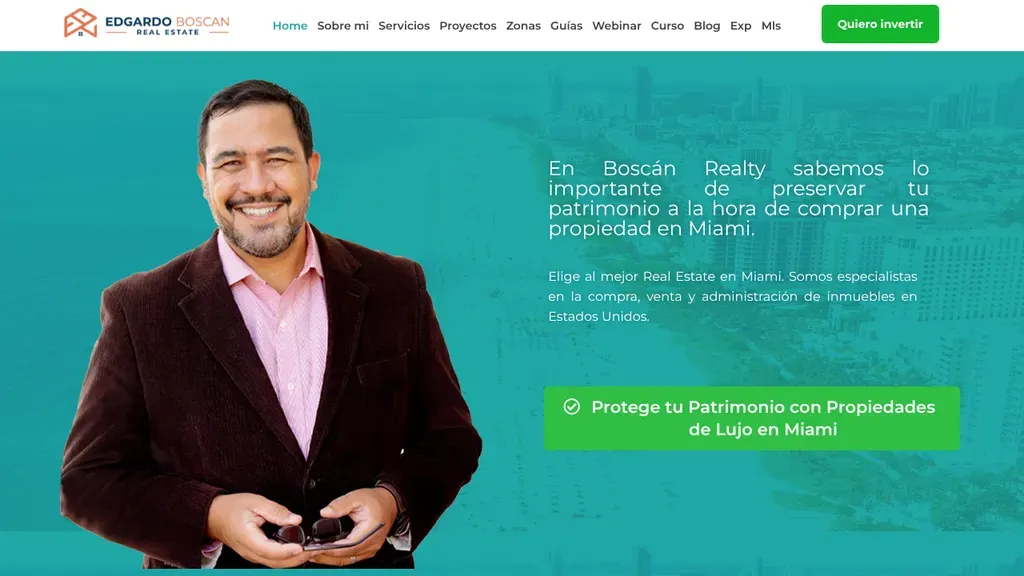 Edgardo Boscan Real Estate website