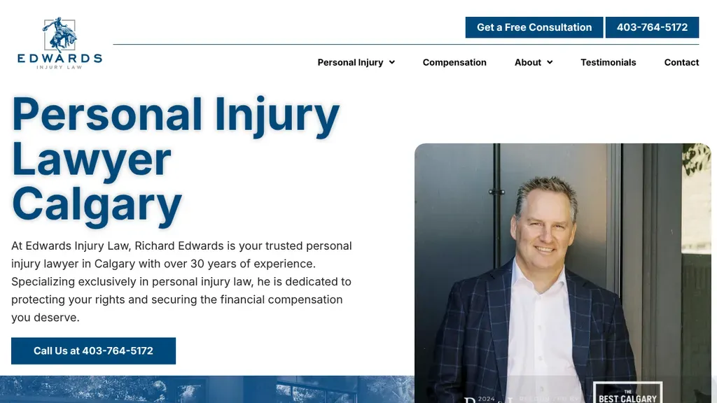 Edwards Injury Law sitio web