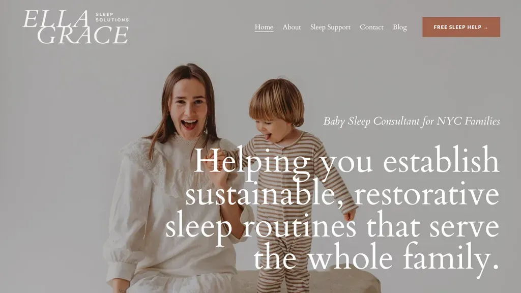 Ella Grace Sleep Solutions ~ Baby and Toddler Sleep Consultant NYC sitio web