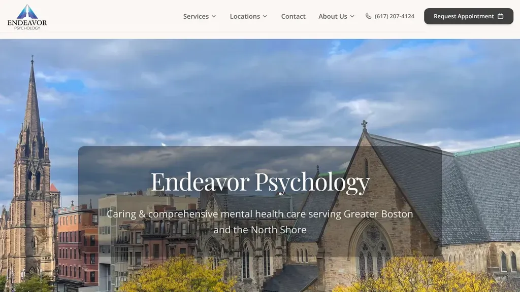 Endeavor Psychology sitio web