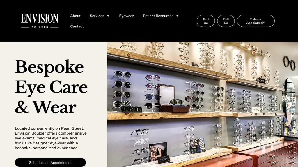 Envision Boulder sitio web