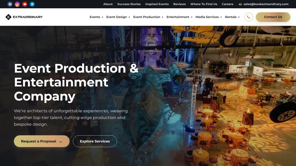 Extraordinary Entertainment sitio web