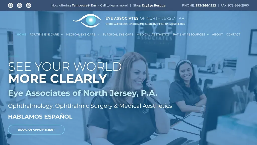 Eye Associates of North Jersey sitio web