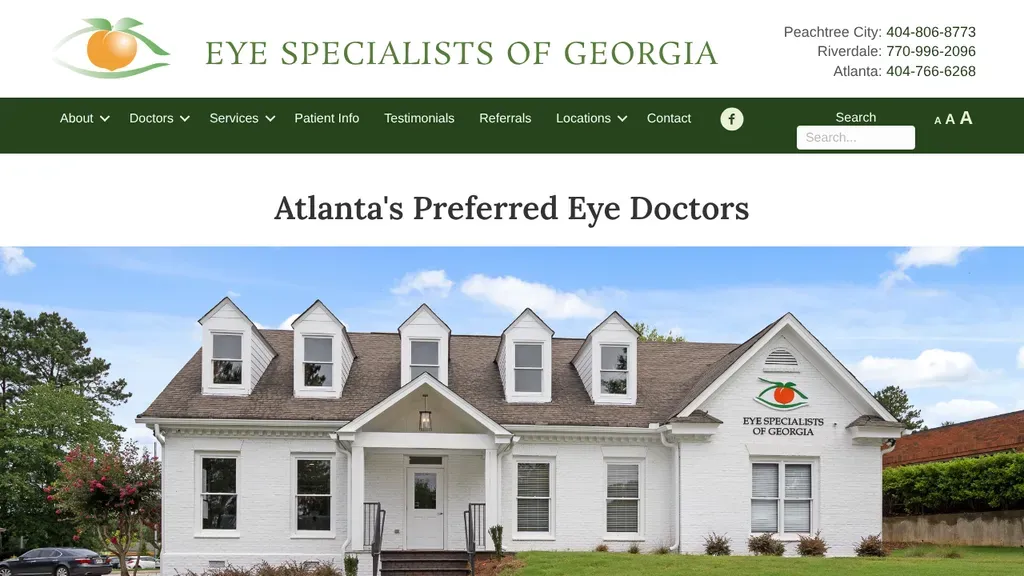 Eye Specialists of Georgia sitio web