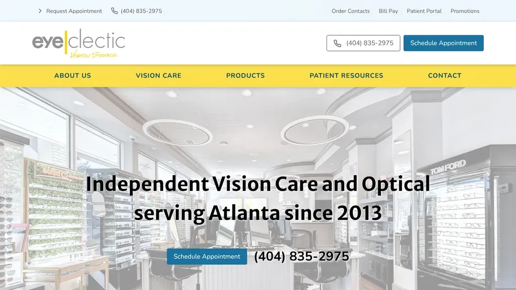 Eyeclectic Vision Source sitio web