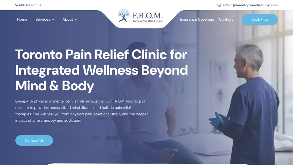 F.R.O.M. Toronto Pain Relief Clinic sitio web