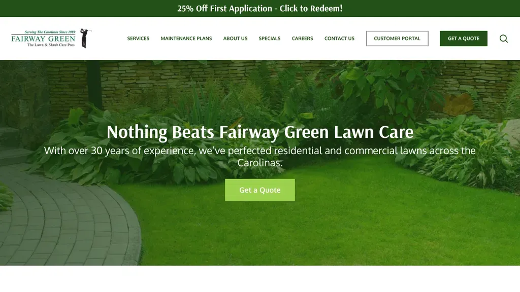 Fairway Green sitio web
