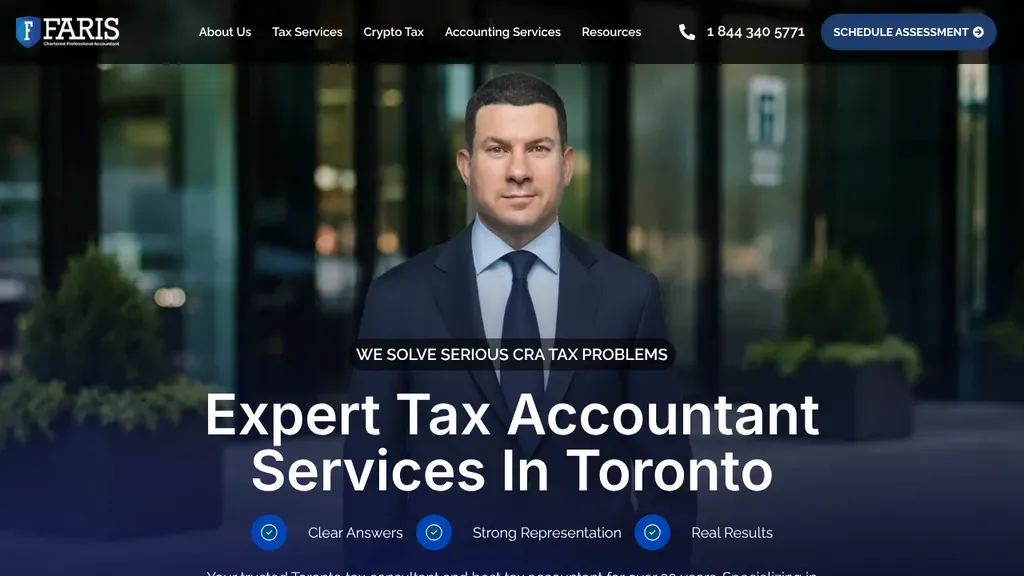 Faris CPA sitio web
