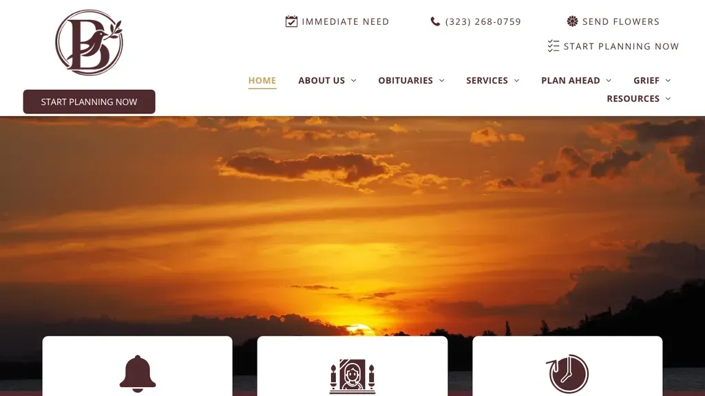 Felipe Bagues Mortuary sitio web