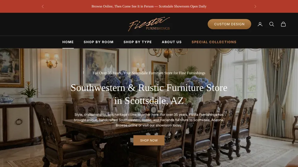 Fiesta Furnishings sitio web