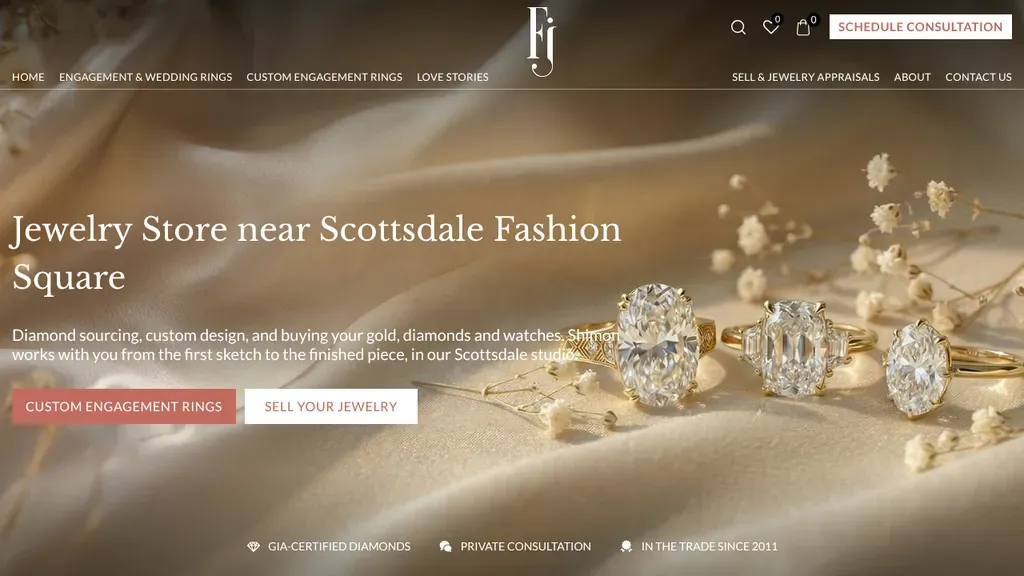 Finer Custom Engagement Rings & Diamonds sitio web