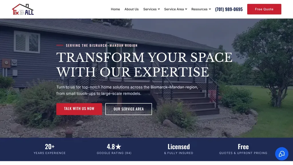 Fix it All sitio web