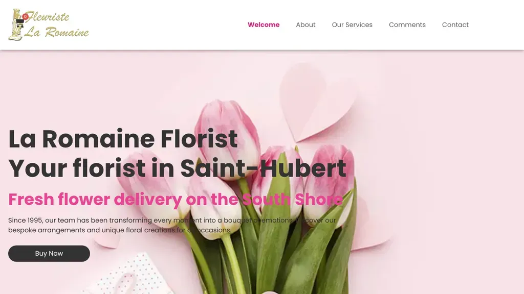 Fleuriste La Romaine sitio web