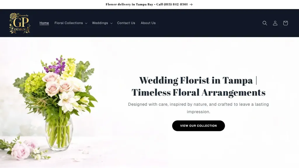 Flowers by GP Design sitio web