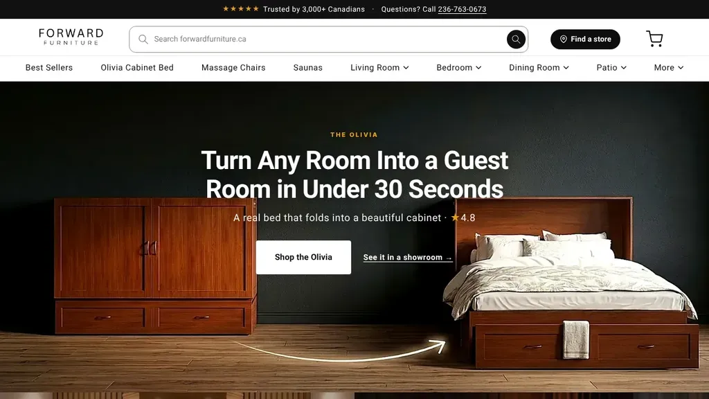 Forward Furniture Kelowna sitio web