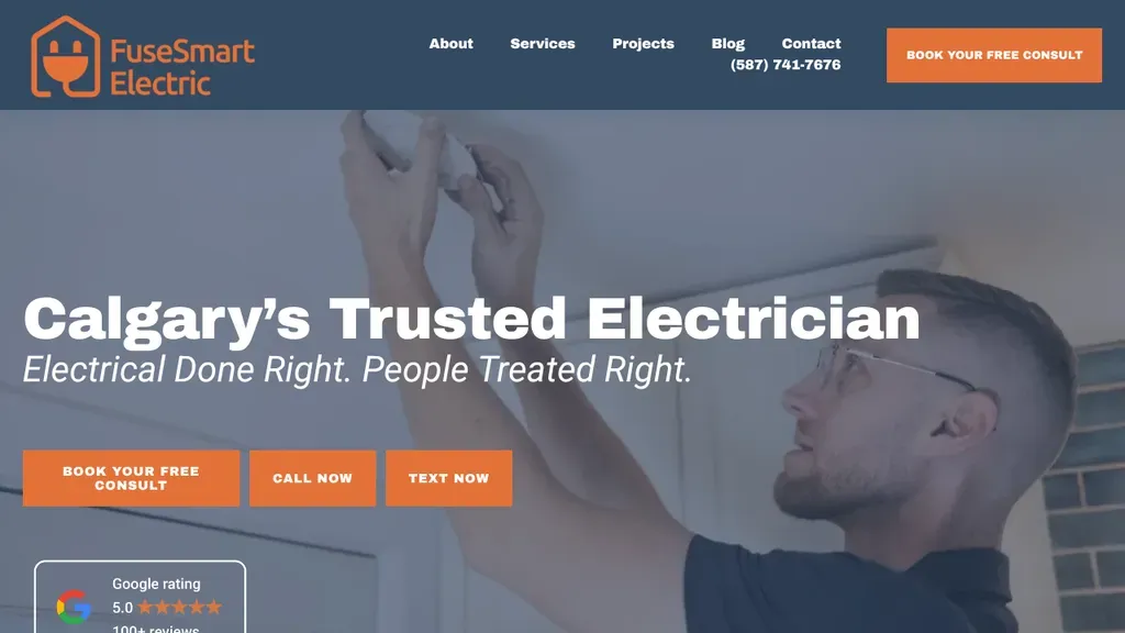 FuseSmart Electric sitio web