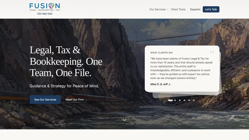 Fusion Legal & Tax sitio web