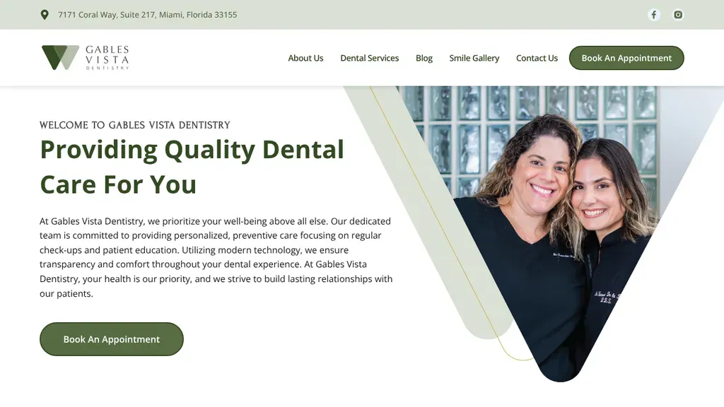 Gables Vista Dentistry sitio web
