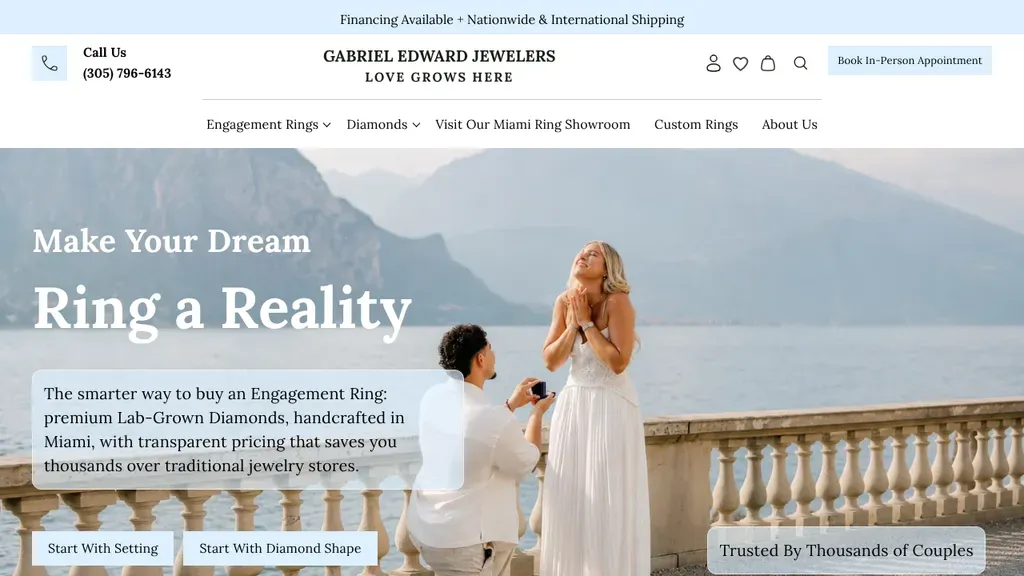 Gabriel Edward Jewelers sitio web