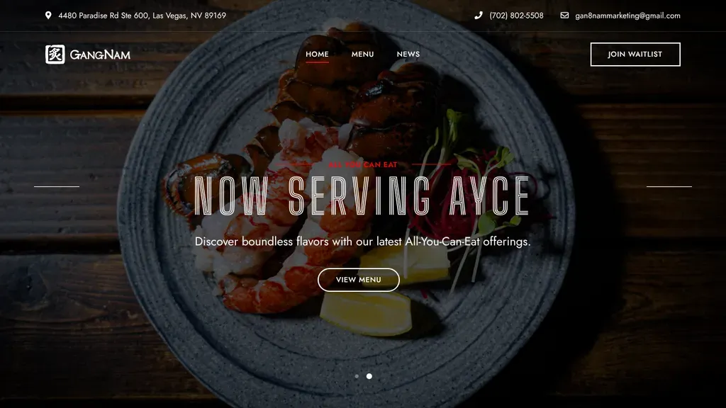 Gangnam Asian BBQ Dining sitio web