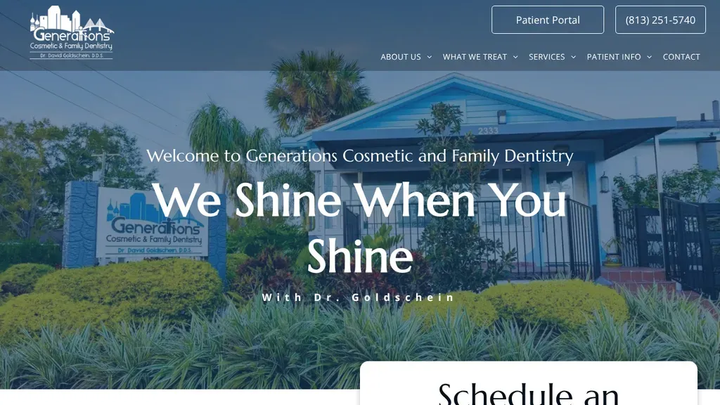 Generations Cosmetic and Family Dentistry sitio web