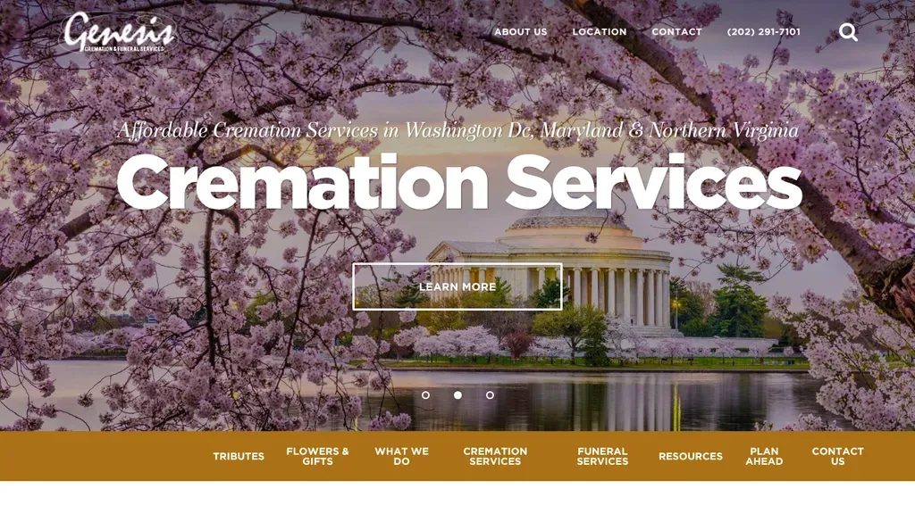 Genesis Cremation & Funeral sitio web