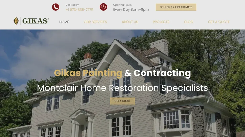 Gikas Home Improvement sitio web