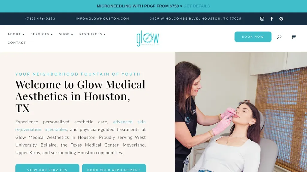 Glow Medical Aesthetics sitio web
