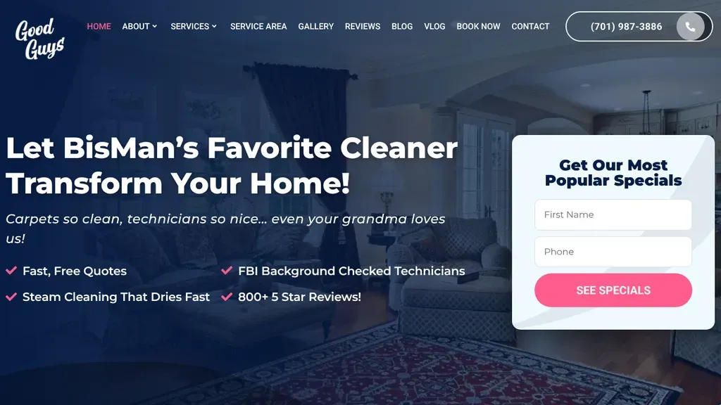 Good Guys Carpet & Air Duct Cleaning sitio web