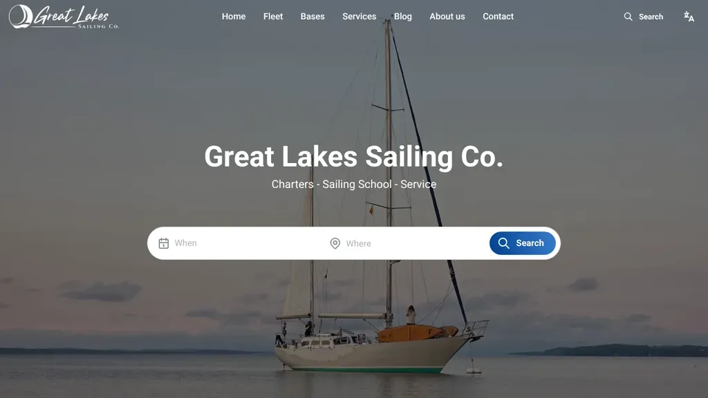 Great Lakes Sailing sitio web