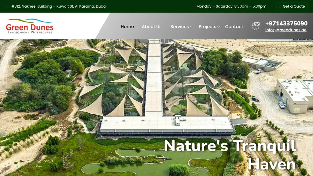 Green Dunes Landscaping sitio web