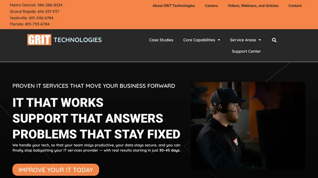 GRIT Technologies sitio web