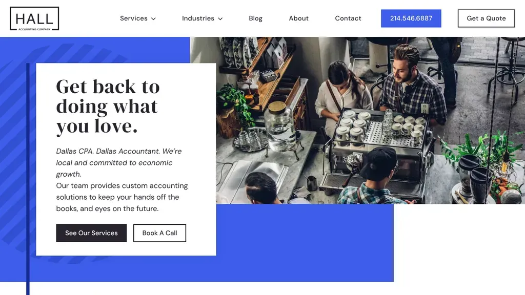 Hall Accounting Company sitio web