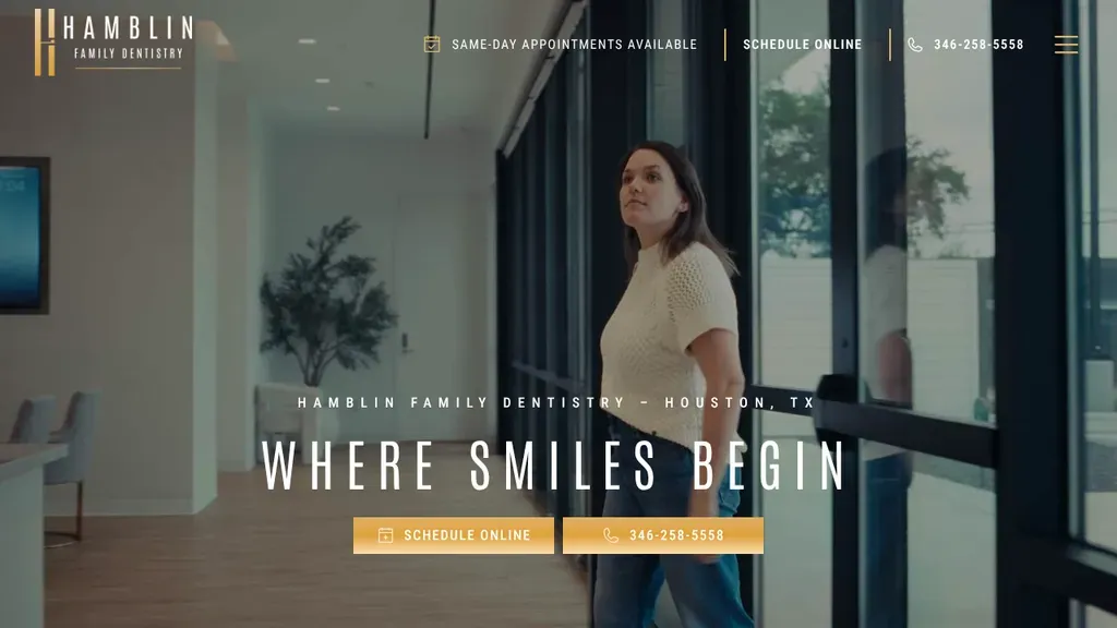 Hamblin Family Dentistry sitio web