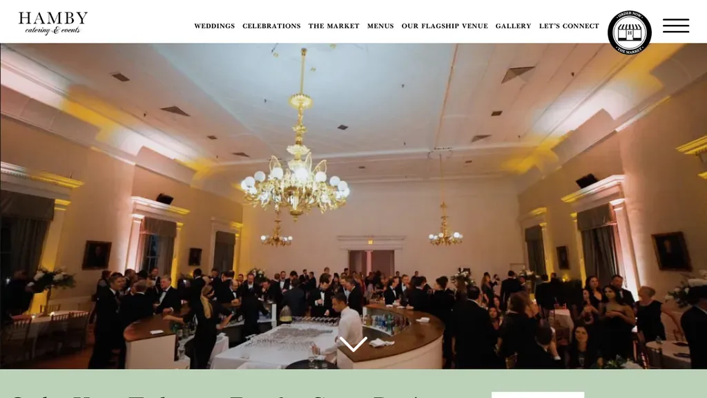 Hamby Catering & Events sitio web