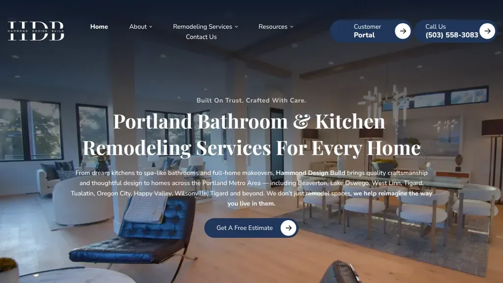 Hammond Design Build sitio web