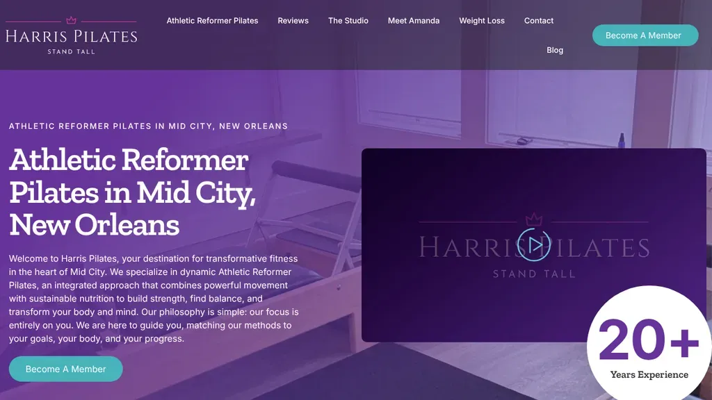 Harris Pilates sitio web