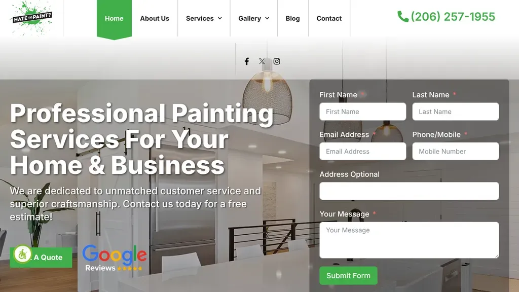 Hate To Paint? sitio web