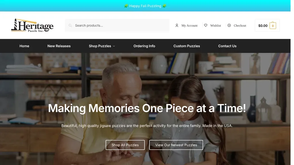 Heritage Puzzle Co sitio web