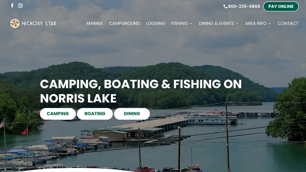 Hickory Star Resort & Marina sitio web