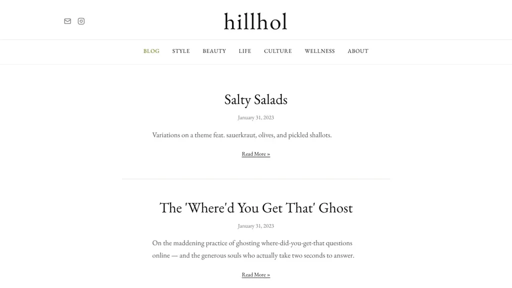 HillHol sitio web