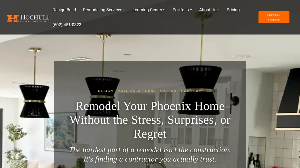 Hochuli Design & Remodeling Team sitio web