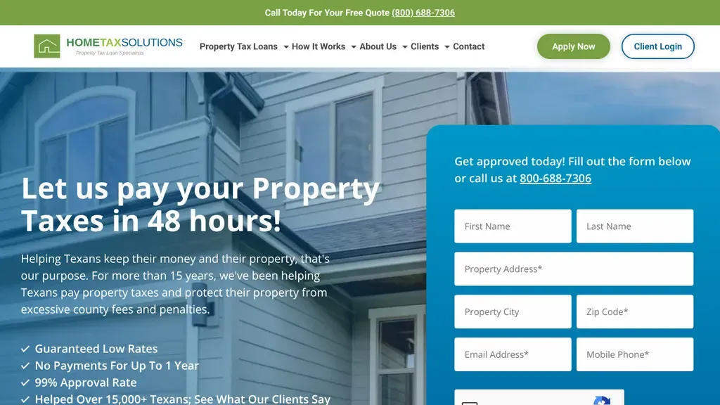 Home Tax Solutions sitio web