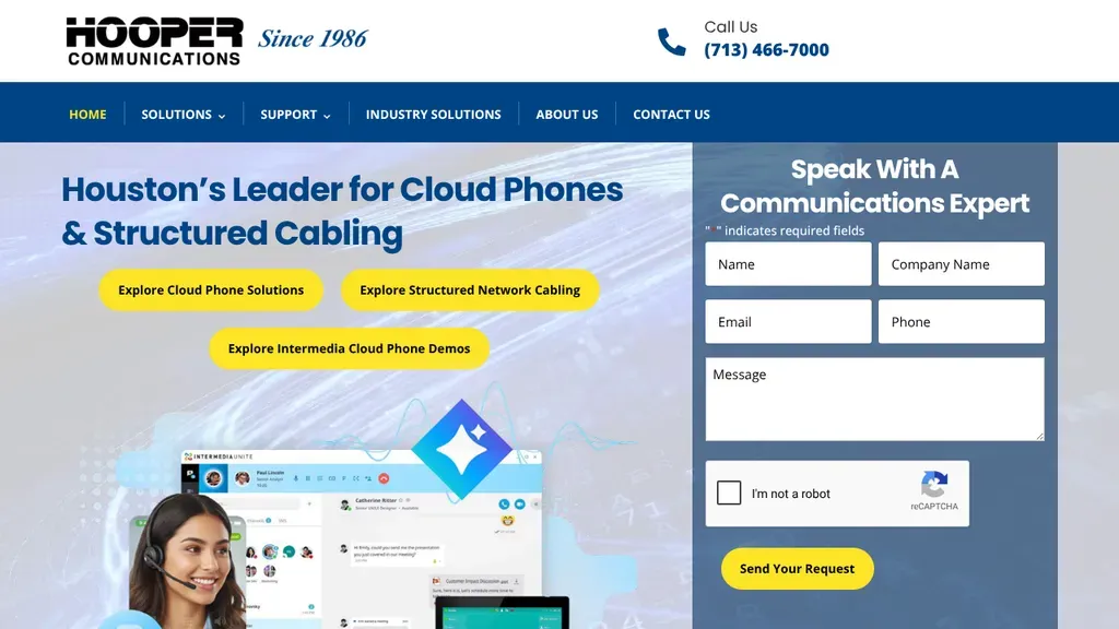 Hooper Communications sitio web