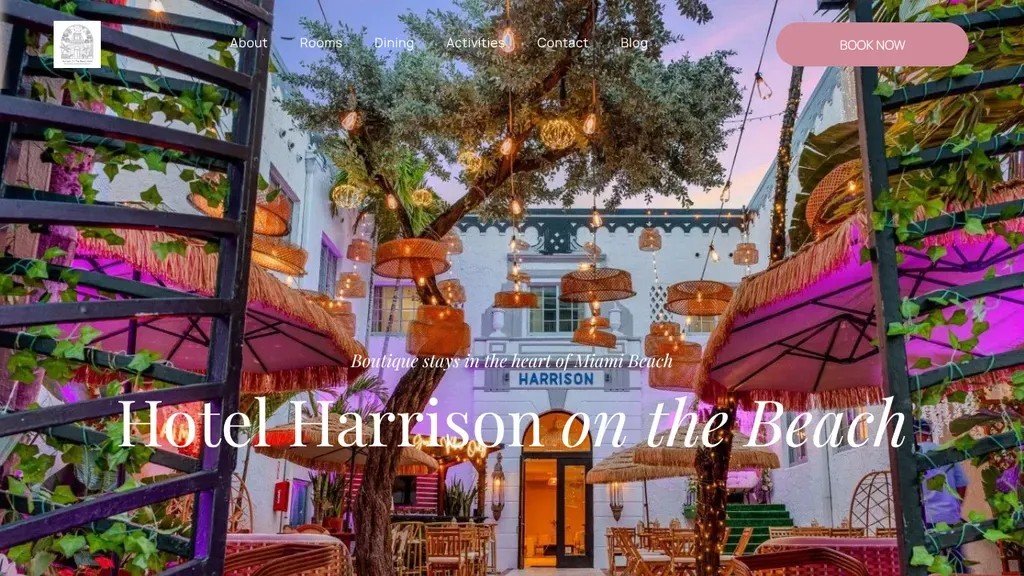 Hotel Harrison on the beach sitio web