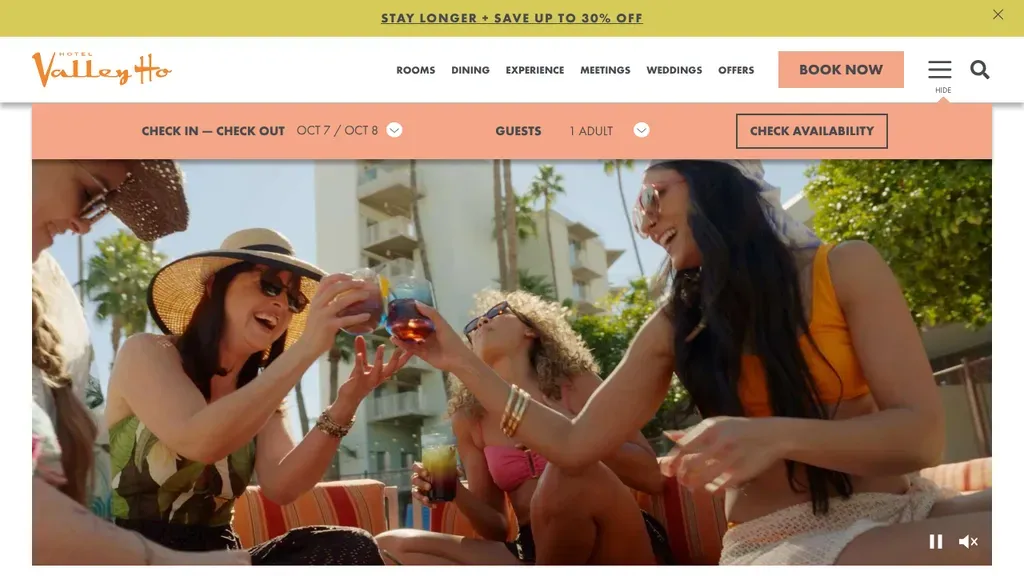 Hotel Valley Ho sitio web