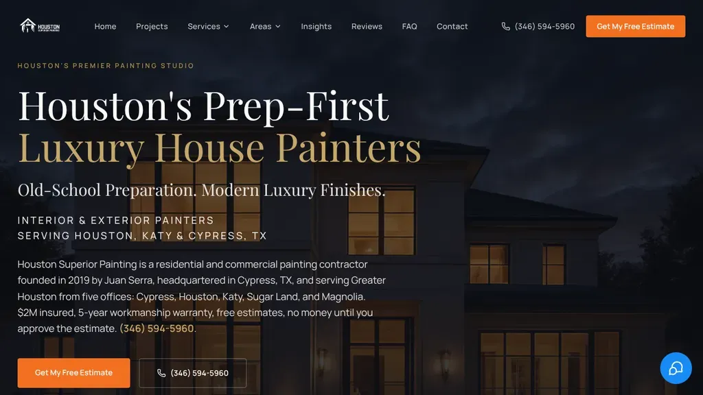 Houston Superior Painting sitio web